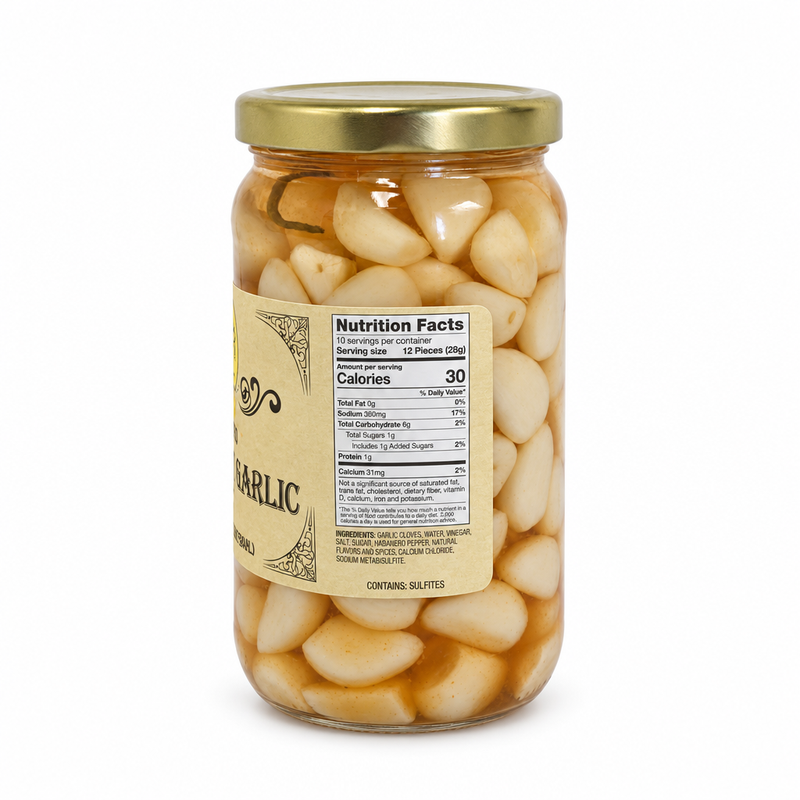 bucees-pickled-garlic-jar-nutrition-label
