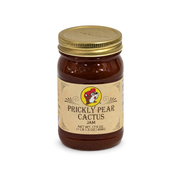 Buc-ee's Prickly Pear Cactus Jam in a 17.5 oz glass jar with gold lid, a sweet Texas-made fruit spread and gift idea