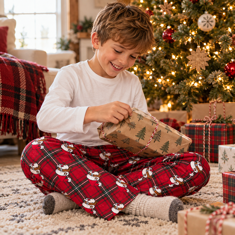 Buc-ee's Christmas Plaid Pajama Pants - Youth
