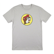 Buc-ee’s Truck Shirt in heather gray with classic yellow-circle beaver logo on the chest