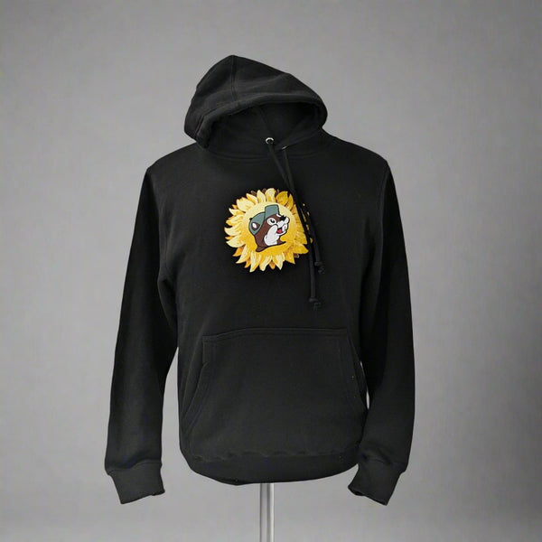 Black hoodie with sunflower online