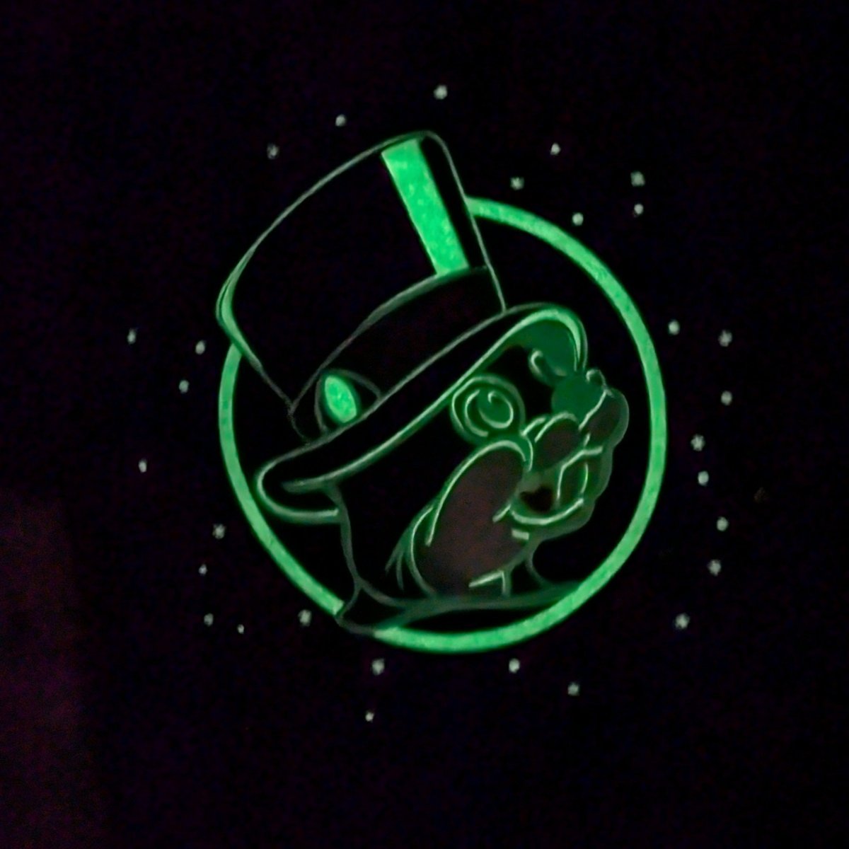 the shirt is glowing in the dark