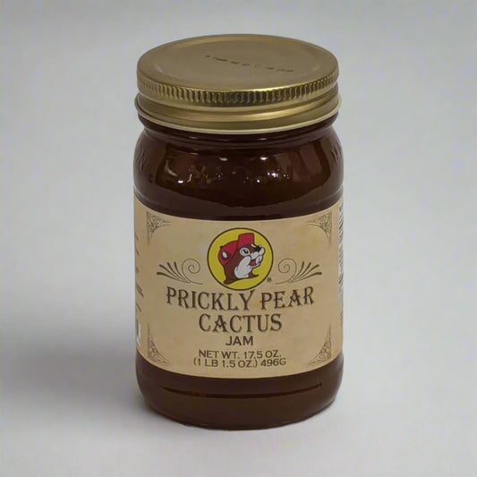 a 17.5 oz jar of prickly pear cactus jam from Buc-ee's