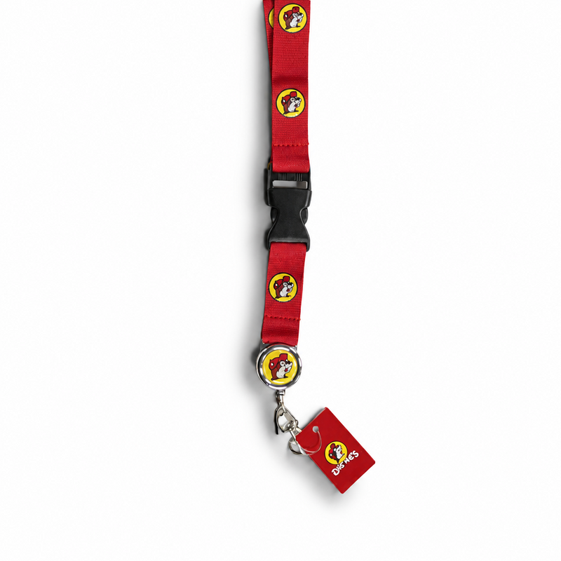Buc-ee's Red Retractable Lanyard