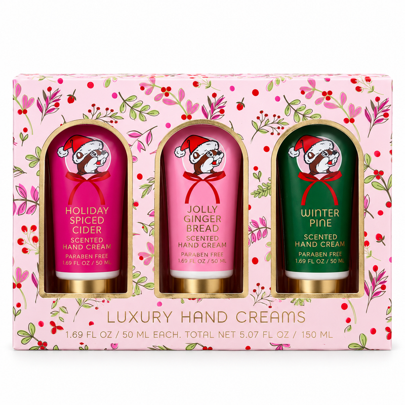 Buc-ee's Christmas Luxury Hand Creams - 3 Pack