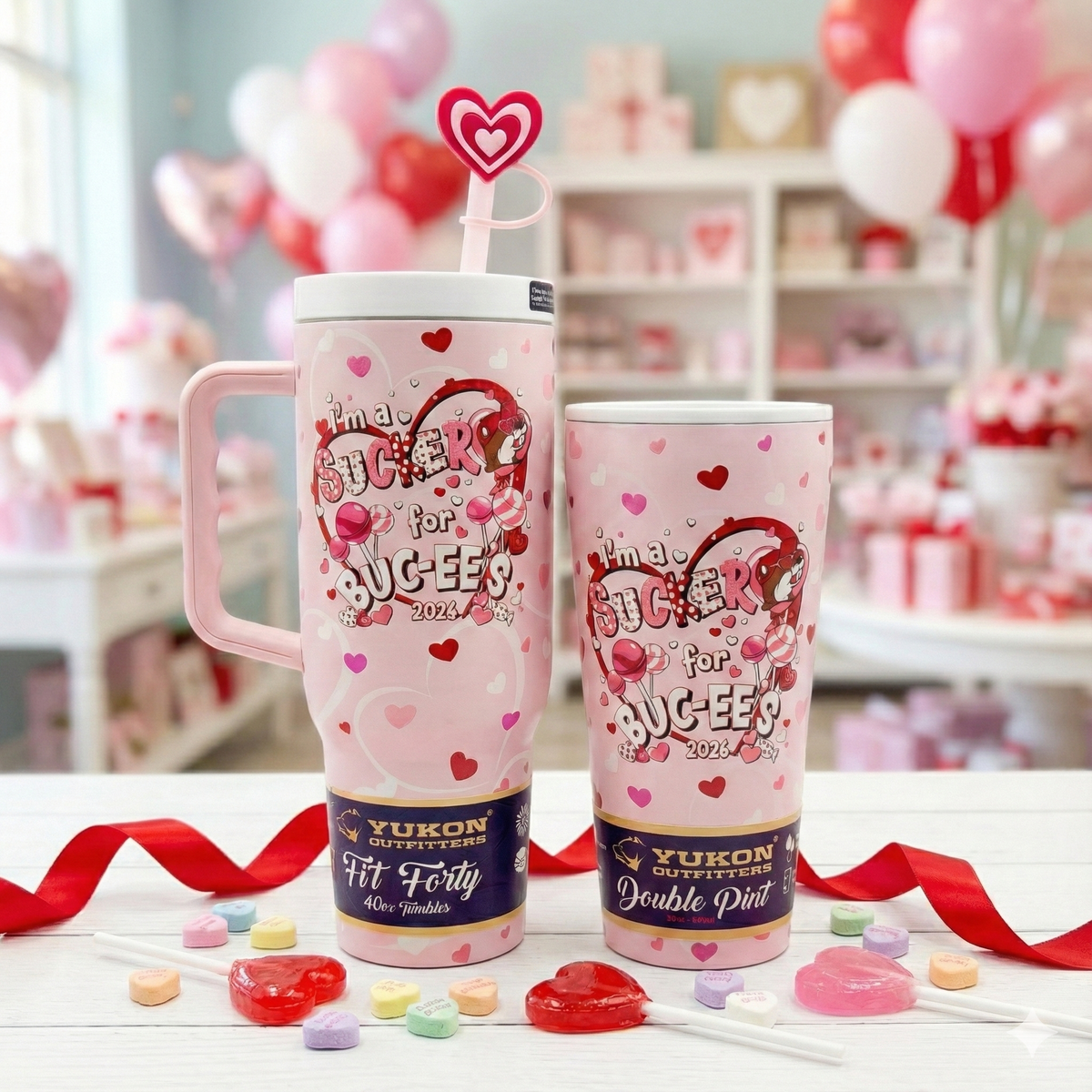 Buc-ee's Valentine's Day 40oz Tumbler | Sucker for Buc-ee's 2026