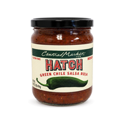 16 oz jar of Central Market Hatch Green Chile Salsa Roja, Medium