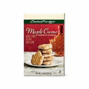 Box of Central Market Maple Creme sandwich cookies