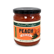 16 oz jar of Central Market Peach Salsa, Mild