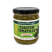 16 oz jar of Central Market Roasted Tomatillo Salsa, Medium
