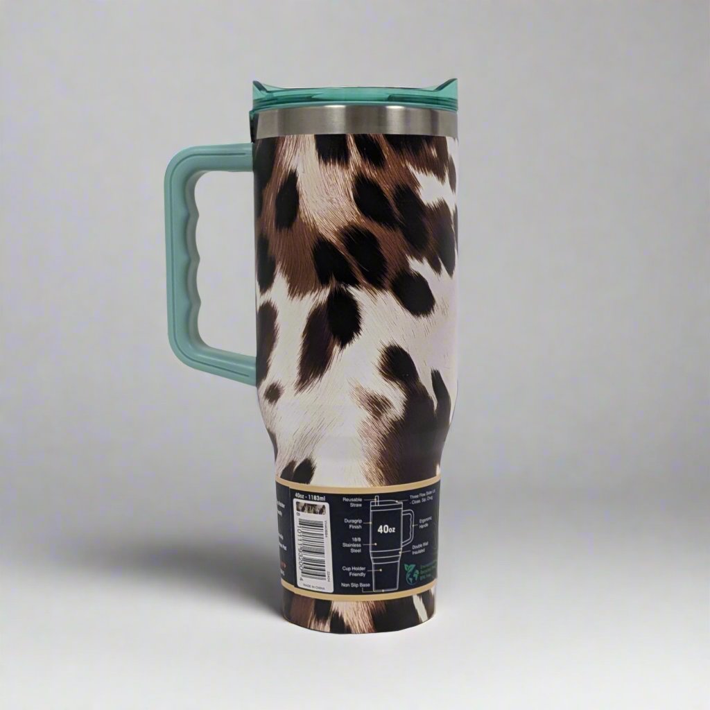 Yukon Cow Print 40 oz Tumbler