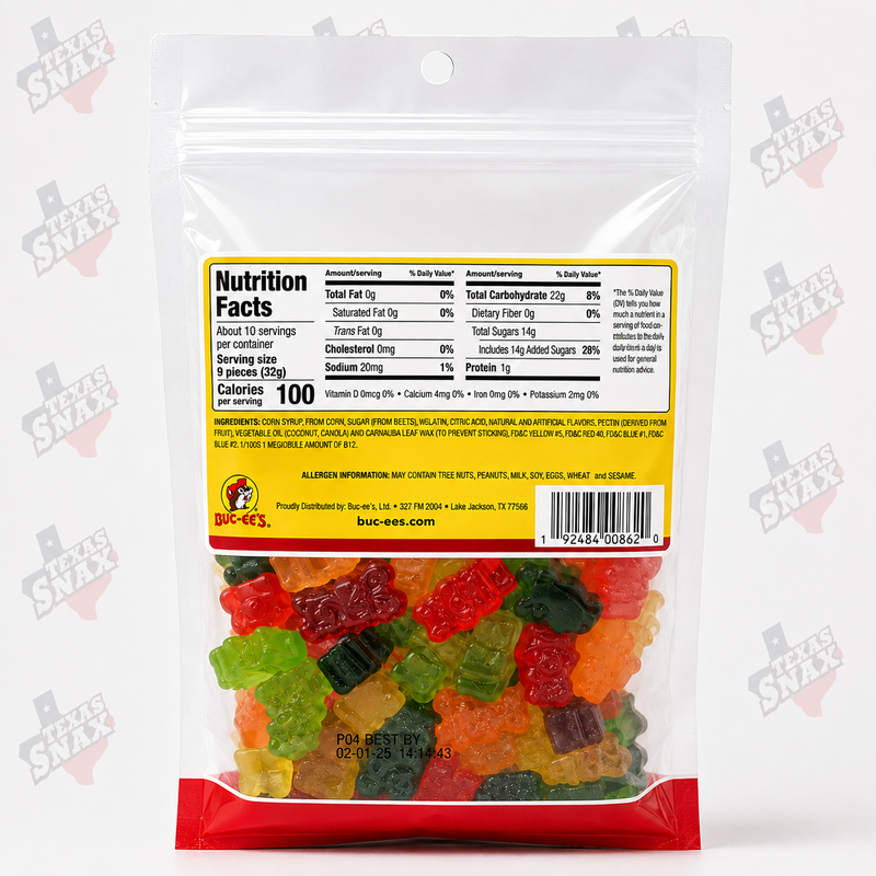 Buc-ee's 12 Flavor Gummi Bears