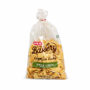16 oz bag of H-E-B Bakery Chile Limon tortilla chips
