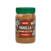 16 oz jar of H-E-B Vanilla creamy almond butter