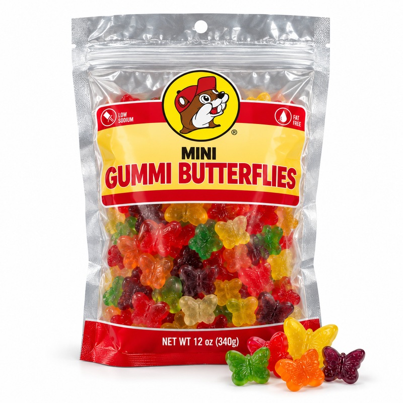 Buc-ee's Mini Gummi Butterflies