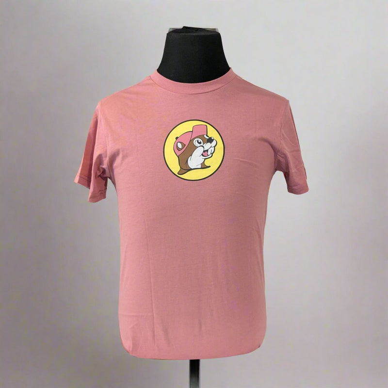 Buc-ee's Youth "Keep on Smiling" Pink T-Shirt