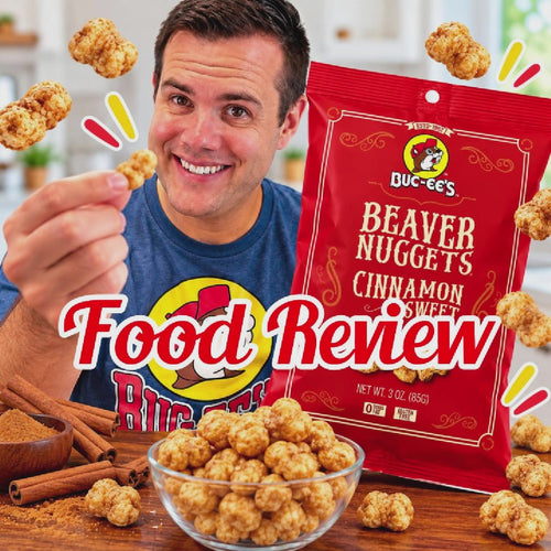 Food review of Buc-ee's Beaver Nuggets cinnamon sweet