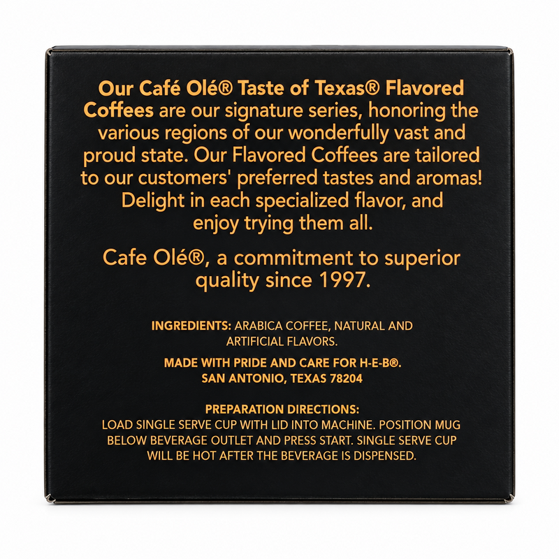 H-E-B Cafe Olé San Antonio Blend Coffee Pods