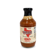 Terry Black's Sweet & Tangy Barbecue Sauce in an 18 oz glass bottle, front view