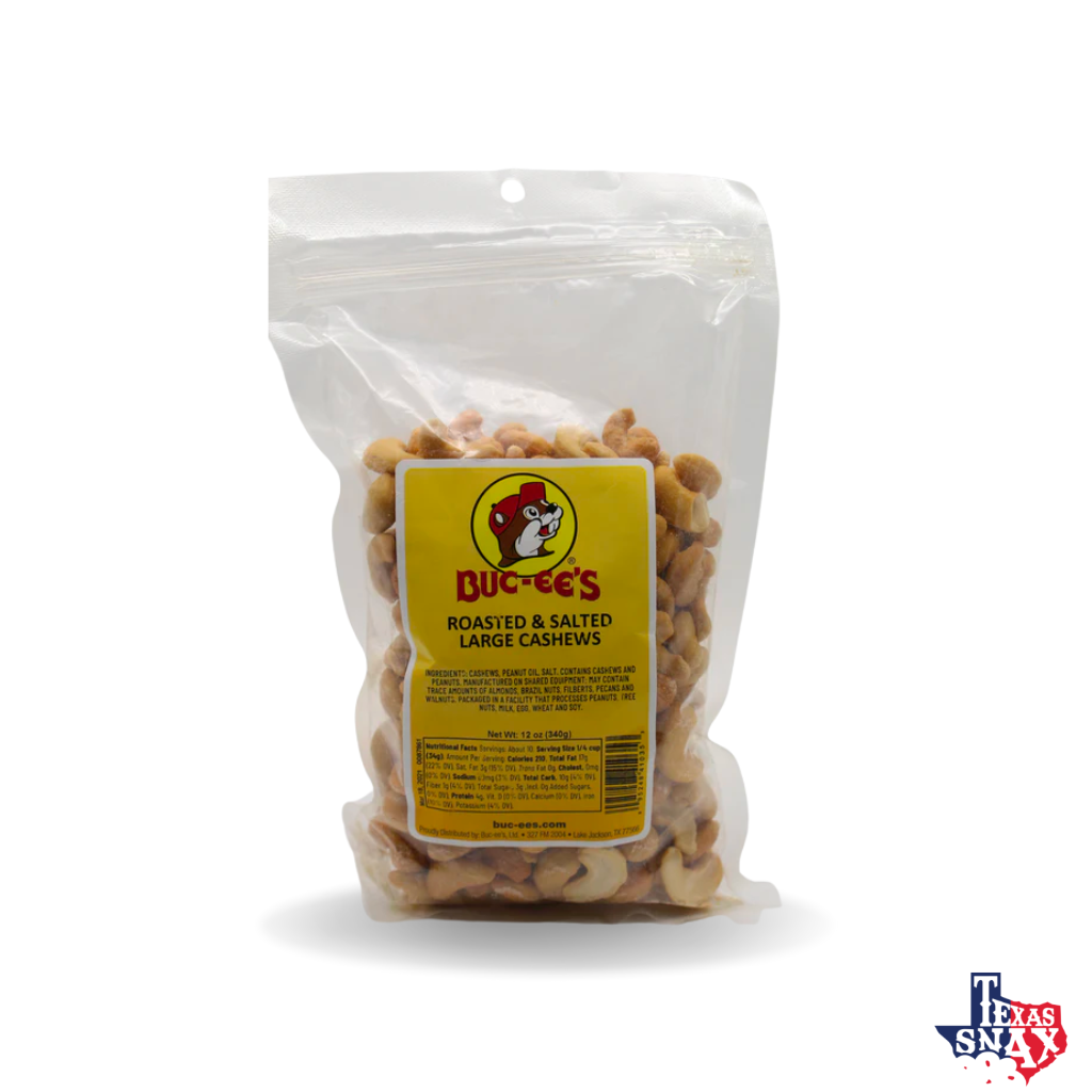 Buc-ee's Roasted and Salted Large Cashews