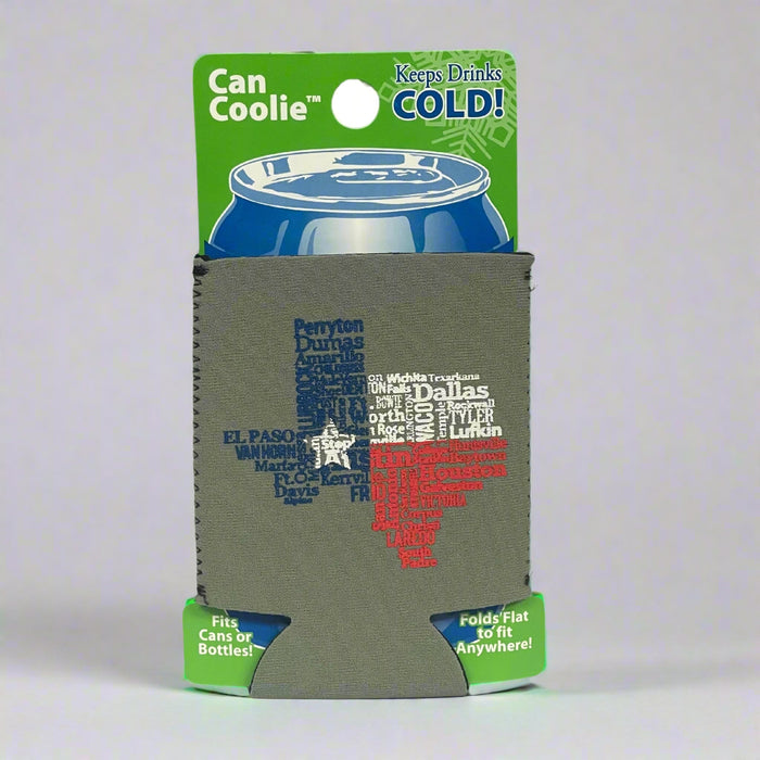 Texas 12oz Can Coolies