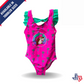 Buc-ee's Tropic Like Its Hot Neon Purple Swimsuit