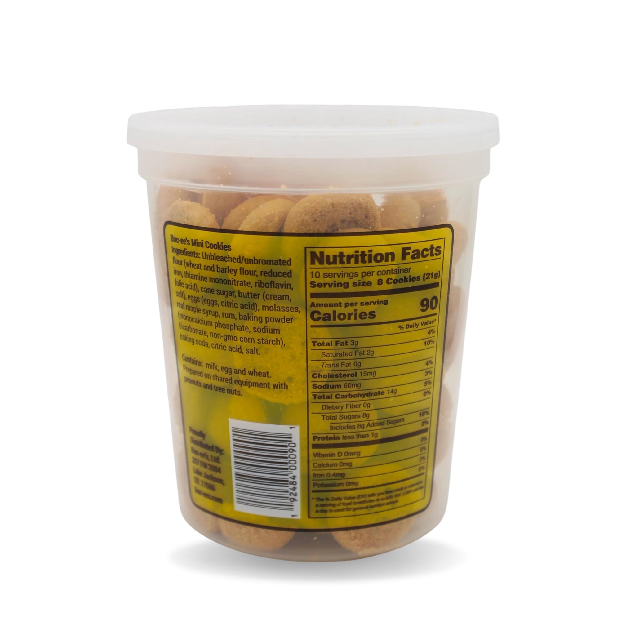 Bucee's Mini Cookies Tub Texas Snax