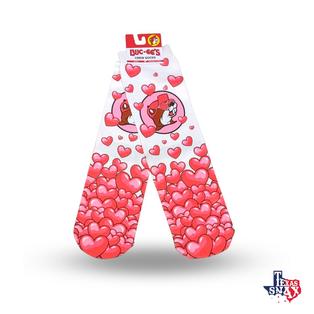 Buc-ee's Valentine's Day Socks