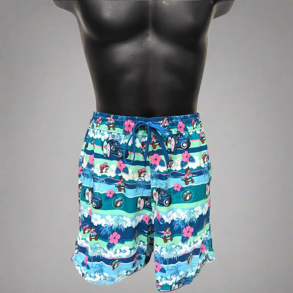 Buc-ee's Swim Shorts Collection Tropical Truck / Adult S