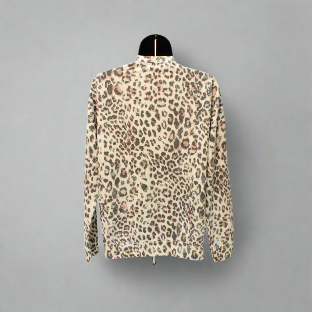 Buc-ee's Leopard Print Crew Sweater