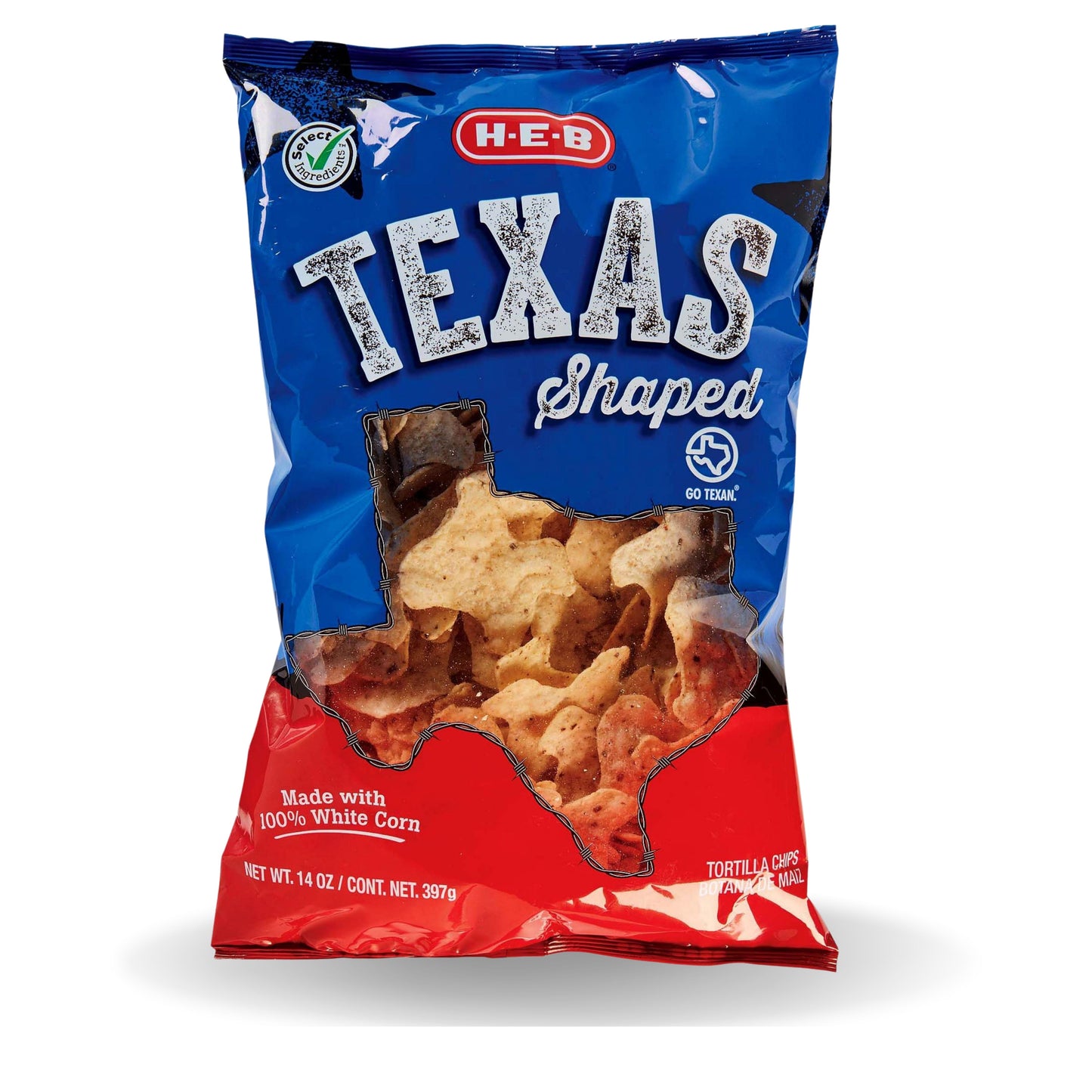 H-E-B Texas Shaped Tortilla Chips