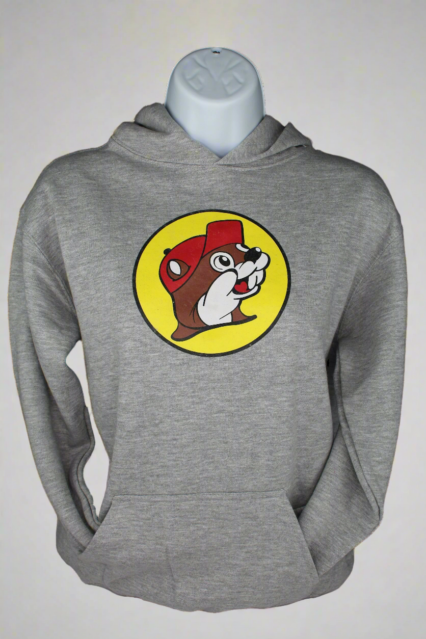 Buc-ee's Classic Grey Logo Hoodie