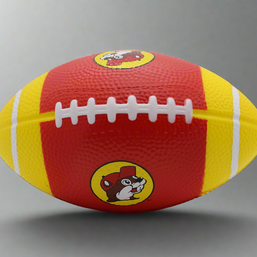 Buc-ee's Foam Football Red/Yellow