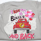 Buc-ee's "I Love You to Buc-ee's and Back" Valentine's Day Onesie