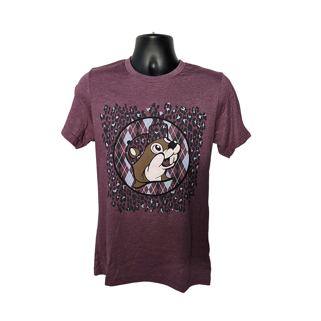 Buc-ee's Purple Cheetah Print Shirt