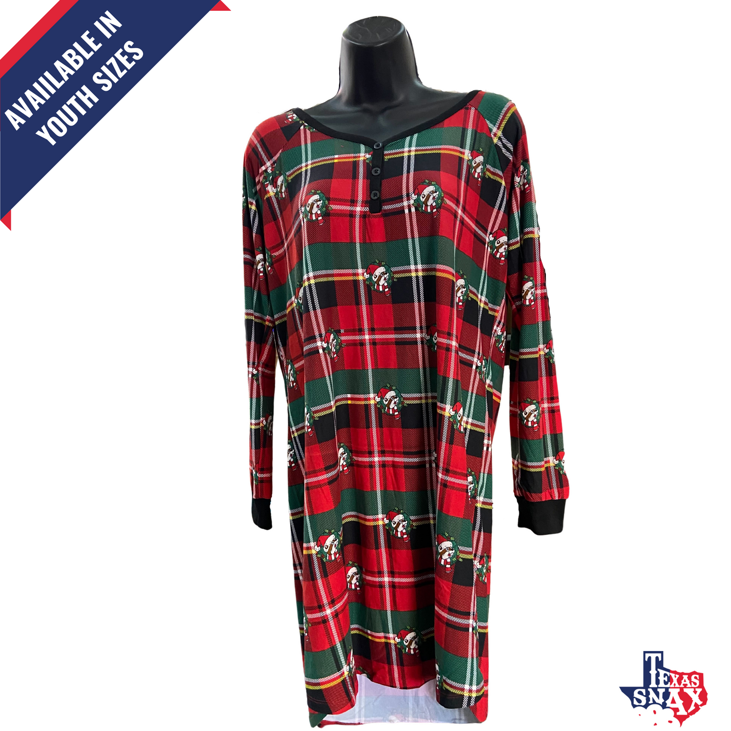 Bucee's Christmas Sleep Shirt Texas Snax