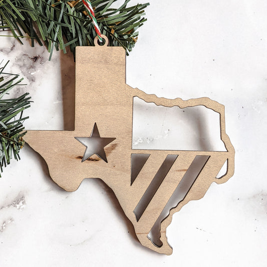 Texas Snax Hand-Crafted Texas Ornament