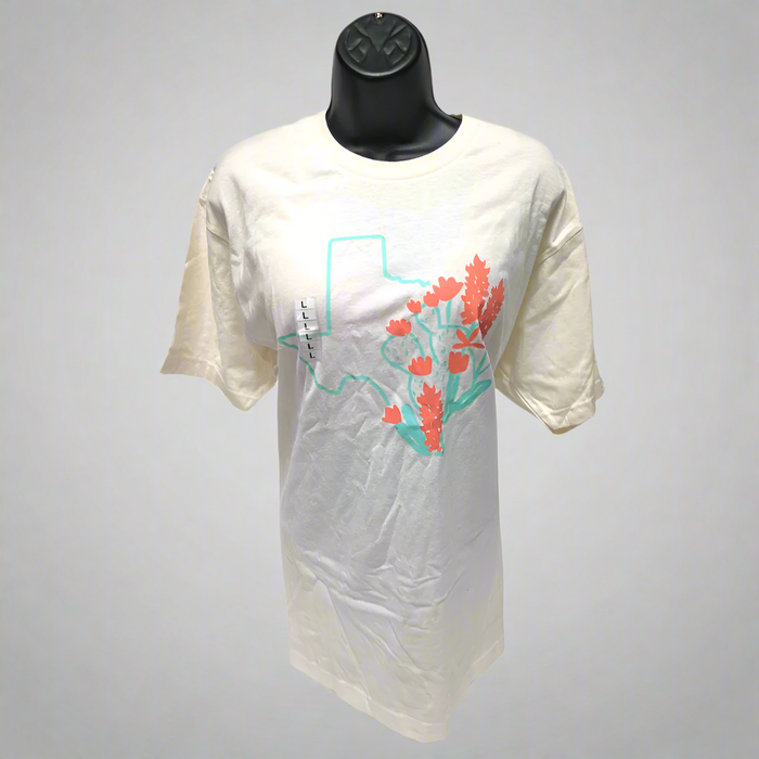 Super Soft White Texas & Cactus Shirt