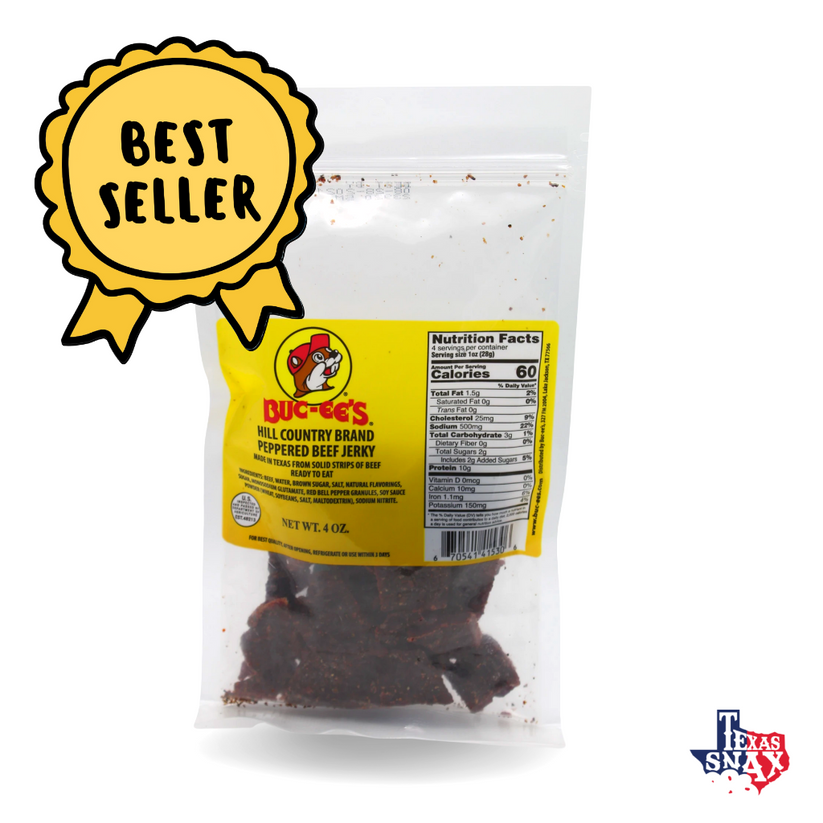 Authentic Bucee's Peppered Beef Jerky Available Here Texas Snax