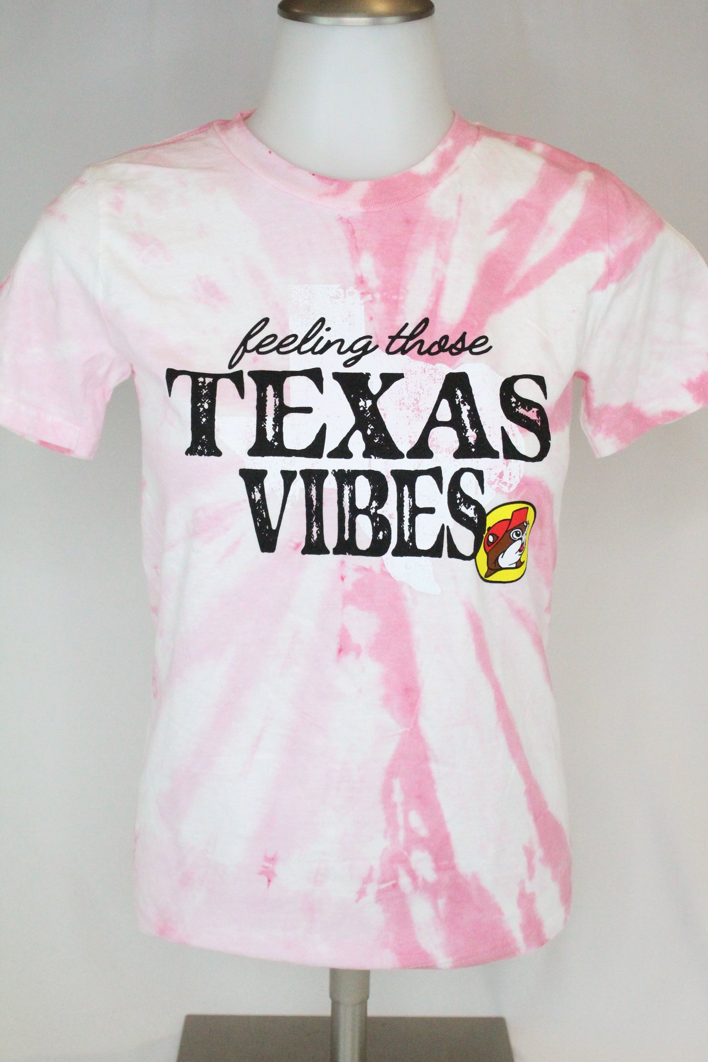 Feeling Those Texas Vibes Pink Tie-Dye Shirt