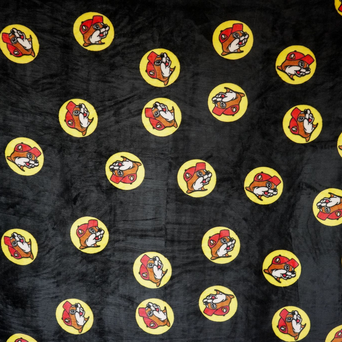 Buc-ee's Fuzzy Black Logo Blanket