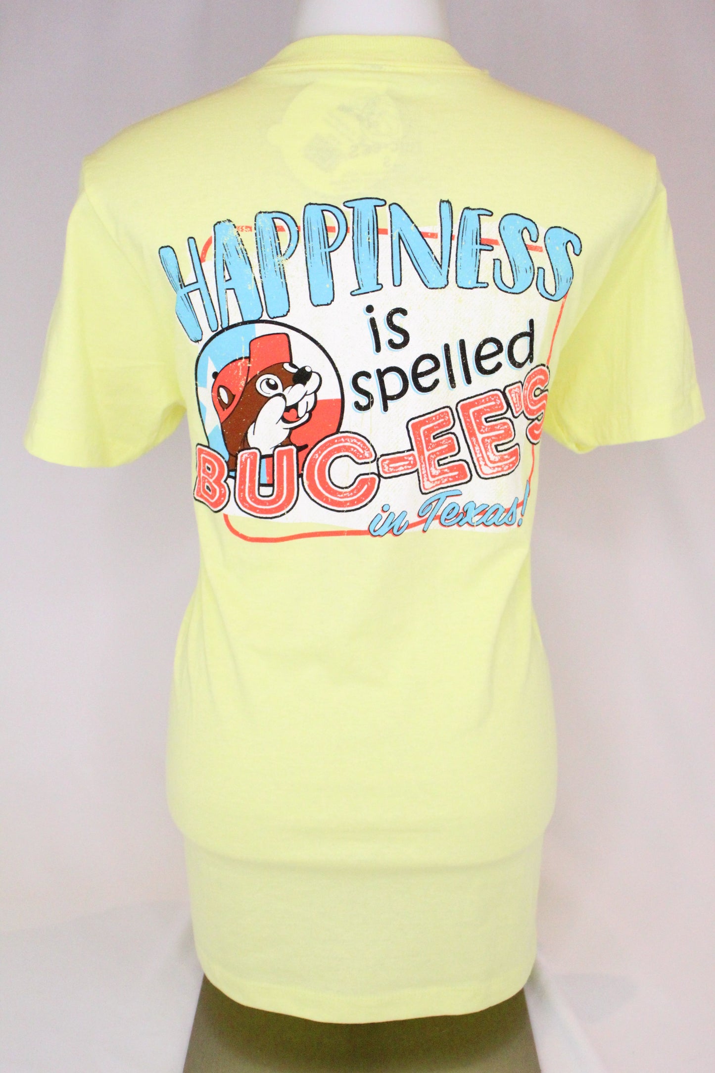 Happiness Is Spelled Buc-ee's  Yellow Shirt